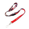 Custom Sublimation Lanyards Red Blue